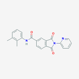 molecular formula C22H17N3O3 B302998 N-(2,3-dimethylphenyl)-1,3-dioxo-2-(2-pyridinyl)-5-isoindolinecarboxamide 