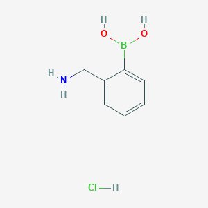 molecular formula C7H11BClNO2 B3029987 (2-(氨甲基)苯基)硼酸盐酸盐 CAS No. 850589-36-5