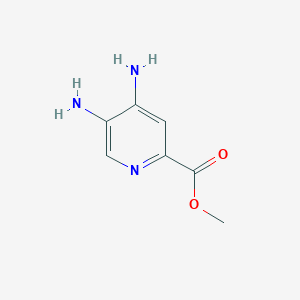 molecular formula C7H9N3O2 B3029989 4,5-二氨基吡啶甲酸甲酯 CAS No. 850689-13-3