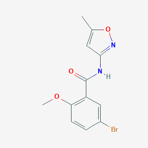 molecular formula C12H11BrN2O3 B302999 5-bromo-2-methoxy-N-(5-methyl-1,2-oxazol-3-yl)benzamide 