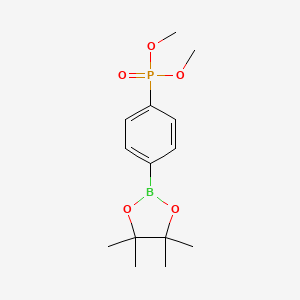 molecular formula C14H22BO5P B3030000 二甲基(4-(4,4,5,5-四甲基-1,3,2-二氧杂硼环-2-基)苯基)膦酸酯 CAS No. 852204-67-2