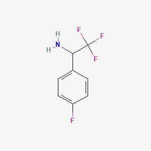 molecular formula C8H7F4N B3030002 2,2,2-Trifluoro-1-(4-fluorophenyl)ethanamine CAS No. 852443-99-3
