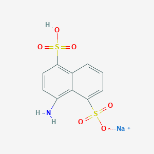 molecular formula C10H8NNaO6S2 B3030008 4-氨基-1,5-萘二磺酸钠 CAS No. 85328-80-9