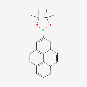 molecular formula C22H21BO2 B3030009 2-(2-芘基)-4,4,5,5-四甲基-1,3,2-二氧杂硼环丁烷 CAS No. 853377-11-4