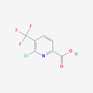 molecular formula C7H3ClF3NO2 B3030022 6-Chloro-5-(trifluoromethyl)picolinic acid CAS No. 855915-21-8