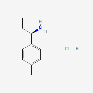 molecular formula C10H16ClN B3030026 (R)-1-(p-Tolyl)propan-1-amine hydrochloride CAS No. 856646-02-1