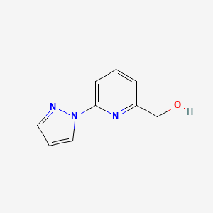 molecular formula C9H9N3O B3030035 2-Pyridinemethanol, 6-(1H-pyrazol-1-yl)- CAS No. 857283-81-9