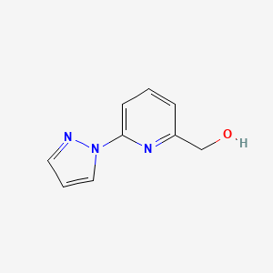 molecular formula C9H9N3O B3030035 2-吡啶甲醇，6-(1H-吡唑-1-基)- CAS No. 857283-81-9