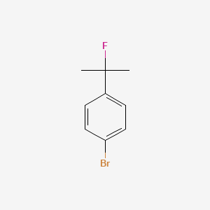 molecular formula C9H10BrF B3030036 1-Bromo-4-(2-fluoropropan-2-yl)benzene CAS No. 857293-81-3
