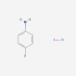 molecular formula C6H7FIN B3030038 4-氟苯胺氢碘酸盐 CAS No. 85734-19-6