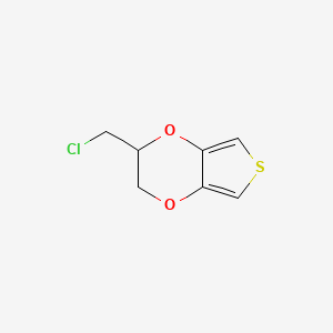 molecular formula C7H7ClO2S B3030039 2-(Chloromethyl)-2,3-dihydrothieno[3,4-b][1,4]dioxine CAS No. 857419-46-6