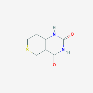 molecular formula C7H8N2O2S B3030040 7,8-Dihydro-5H-thiopyrano[4,3-D]pyrimidine-2,4-diol CAS No. 857956-61-7