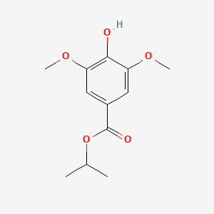 molecular formula C12H16O5 B3030044 Isopropyl 4-hydroxy-3,5-dimethoxybenzoate CAS No. 858131-80-3