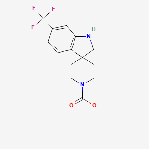 tert-Butyl 6-trifluoromethylspiro[indoline-3,4'-piperidine]-1'-carboxylate