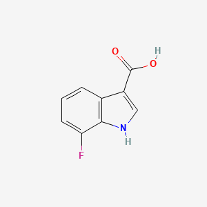 molecular formula C9H6FNO2 B3030047 7-氟-1H-吲哚-3-羧酸 CAS No. 858515-66-9