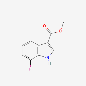 molecular formula C10H8FNO2 B3030048 7-氟吲哚-3-羧酸甲酯 CAS No. 858515-78-3