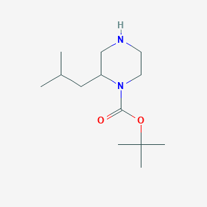 Tert-butyl 2-isobutylpiperazine-1-carboxylate