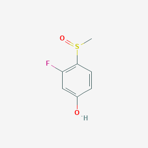 molecular formula C7H7FO2S B3030054 3-Fluoro-4-(methylsulfinyl)phenol CAS No. 859538-50-4