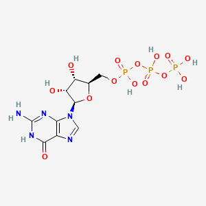 molecular formula C10H16N5O14P3 B3030056 鸟苷-5'-三磷酸 CAS No. 86-01-1