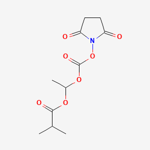 1-((((2,5-Dioxo-1-pyrrolidinyl)oxy)carbonyl)oxy)ethyl 2-methylpropanoate