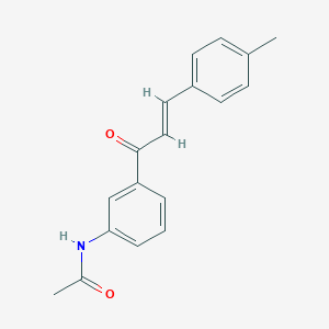 molecular formula C18H17NO2 B303006 N-{3-[3-(4-methylphenyl)acryloyl]phenyl}acetamide 