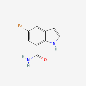 molecular formula C9H7BrN2O B3030060 5-bromo-1H-indole-7-carboxamide CAS No. 860624-91-5