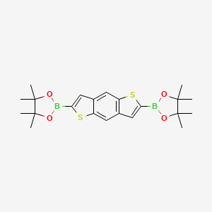 molecular formula C22H28B2O4S2 B3030067 2,6-双(4,4,5,5-四甲基-1,3,2-二氧杂硼环-2-基)苯并[1,2-b:4,5-b']二噻吩 CAS No. 861398-06-3