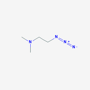 molecular formula C4H10N4 B3030068 2-叠氮基-N,N-二甲基乙胺 CAS No. 86147-04-8
