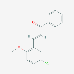 molecular formula C16H13ClO2 B303007 3-(5-Chloro-2-methoxyphenyl)-1-phenyl-2-propen-1-one 