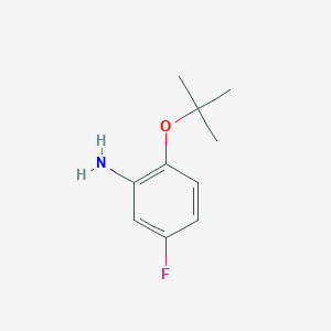 molecular formula C10H14FNO B3030070 2-Tert-butoxy-5-fluoroaniline CAS No. 862594-16-9