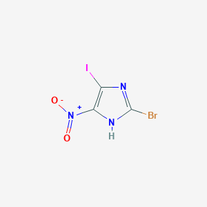 molecular formula C3HBrIN3O2 B3030074 2-Bromo-5-iodo-4-nitro-1H-imidazole CAS No. 862895-48-5