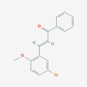 molecular formula C16H13BrO2 B303008 3-(5-Bromo-2-methoxyphenyl)-1-phenyl-2-propen-1-one 