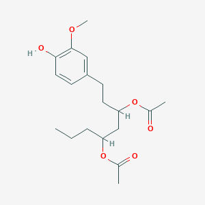molecular formula C19H28O6 B3030081 [4]-姜酚二乙酸酯 CAS No. 863780-88-5