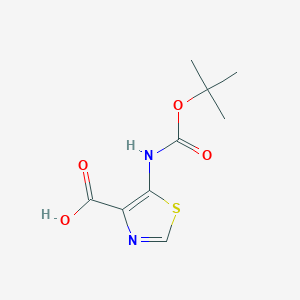 molecular formula C9H12N2O4S B3030091 5-(Boc-amino)-thiazole-4-carboxylic acid CAS No. 864436-94-2
