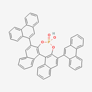 molecular formula C48H29O4P B3030094 (11bR)-2,6-Di-9-phenanthrenyl-4-hydroxy-dinaphtho[2,1-d:1',2'-f][1,3,2]dioxaphosphepin-4-oxide CAS No. 864943-22-6