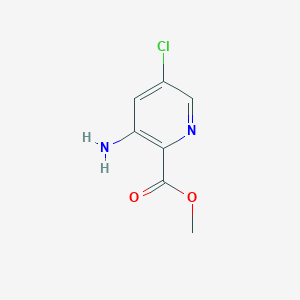 molecular formula C7H7ClN2O2 B3030107 3-氨基-5-氯吡啶甲酸甲酯 CAS No. 866775-11-3