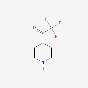 molecular formula C7H10F3NO B3030110 2,2,2-Trifluoro-1-(piperidin-4-YL)ethanone CAS No. 866929-67-1