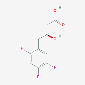molecular formula C10H9F3O3 B3030115 (S)-3-Hydroxy-4-(2,4,5-trifluorophenyl)butanoic acid CAS No. 868071-17-4