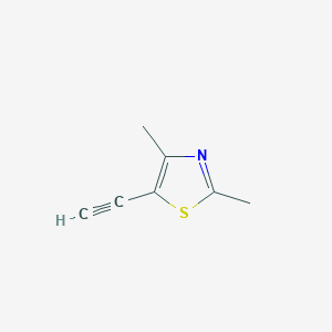 molecular formula C7H7NS B3030120 5-Ethynyl-2,4-dimethylthiazole CAS No. 868755-76-4