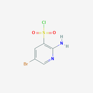 molecular formula C5H4BrClN2O2S B3030124 2-Amino-5-bromopyridine-3-sulfonyl chloride CAS No. 868963-98-8
