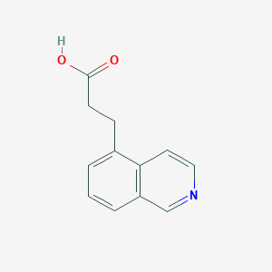 molecular formula C12H11NO2 B3030141 3-(异喹啉-5-基)丙酸 CAS No. 87087-28-3