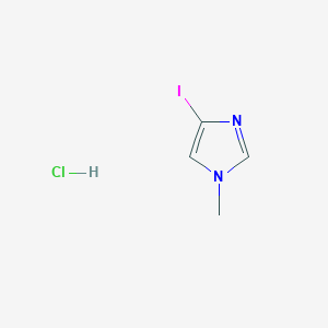 molecular formula C4H6ClIN2 B3030145 4-Iodo-1-methyl-1H-imidazole, HCl CAS No. 871333-96-9