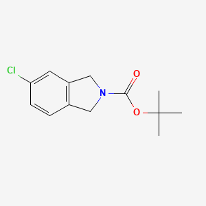 molecular formula C13H16ClNO2 B3030148 叔丁基 5-氯代异吲哚啉-2-羧酸酯 CAS No. 871723-38-5
