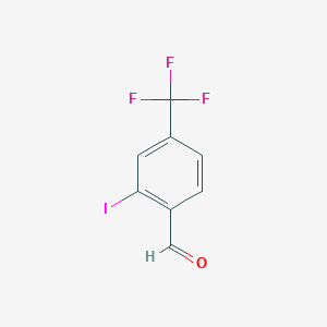 molecular formula C8H4F3IO B3030155 2-Iodo-4-(trifluoromethyl)benzaldehyde CAS No. 873006-01-0