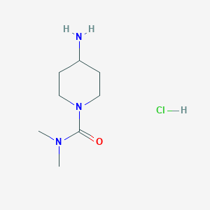 molecular formula C8H18ClN3O B3030161 4-氨基-N,N-二甲基哌啶-1-甲酰胺盐酸盐 CAS No. 873537-35-0