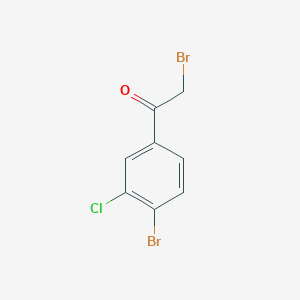 molecular formula C8H5Br2ClO B3030163 2-Bromo-1-(4-bromo-3-chlorophenyl)ethanone CAS No. 87427-57-4