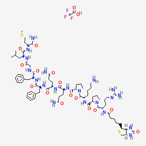 molecular formula C75H113F3N20O17S2 B3030168 Biotinyl-Substance P Trifluoroacetate CAS No. 87468-58-4