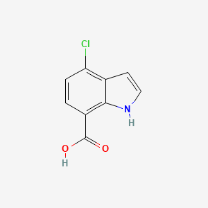molecular formula C9H6ClNO2 B3030172 4-Chloro-1H-indole-7-carboxylic acid CAS No. 875305-77-4