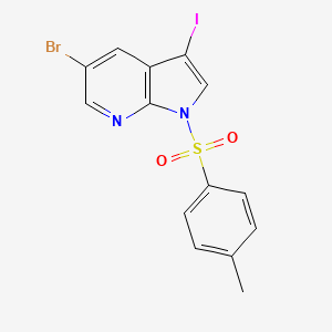 5-bromo-3-iodo-1-tosyl-1H-pyrrolo[2,3-b]pyridine