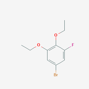 molecular formula C10H12BrFO2 B3030186 5-溴-1,2-二乙氧基-3-氟苯 CAS No. 876861-32-4